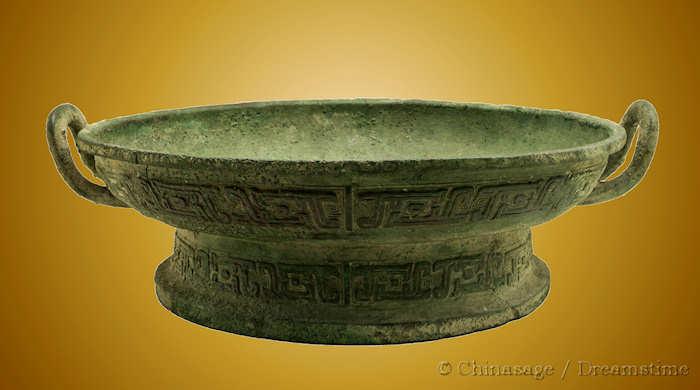 Zhou dynasty, bronze, dish