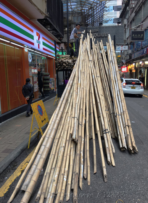 bamboo, Hong Kong, construction
