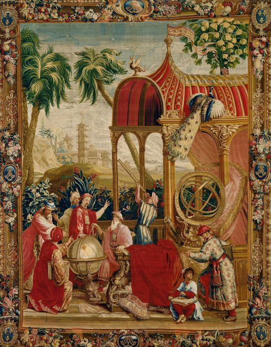 chinoiserie, tapestry