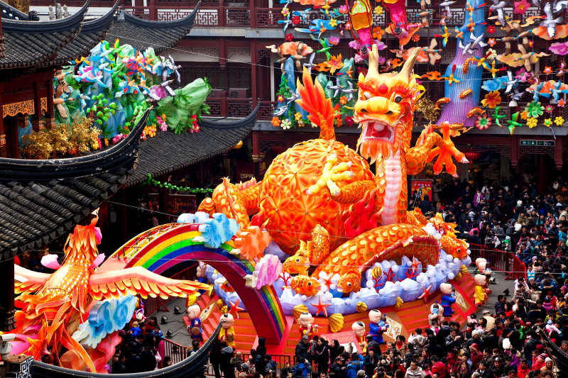 Shanghai, Chinese new year, dragon dance
