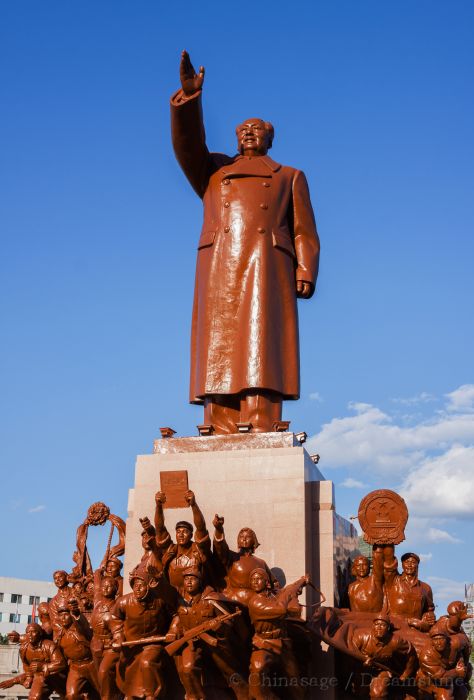 Liaoning, Shenyang, Mao Zedong, statue, PRC