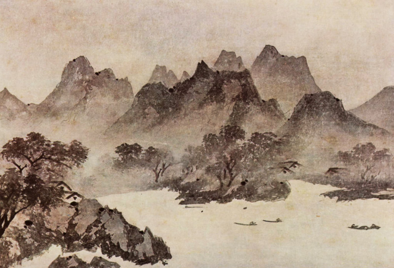 painting, artist, Mu Xi