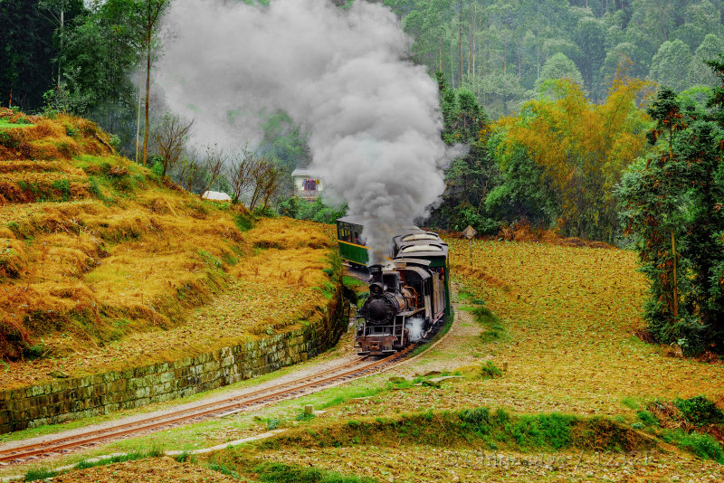 Sichuan, scenery, steam, railway