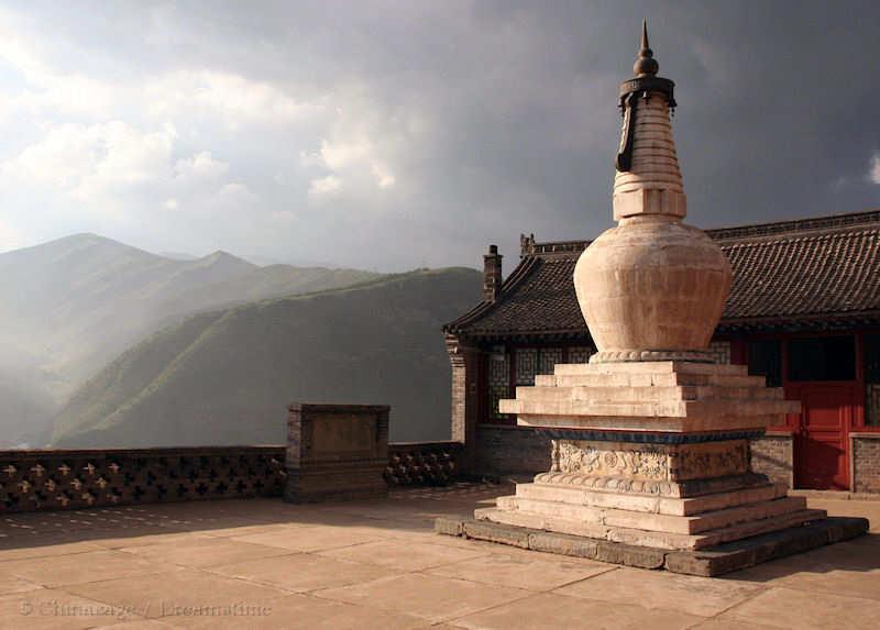 Buddhism , stupa, mountains, Shanxi