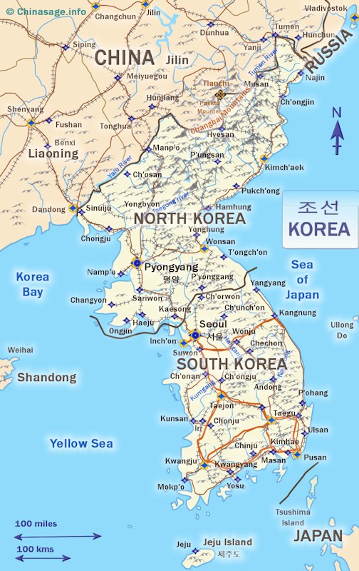 Map of Korea,Korea map