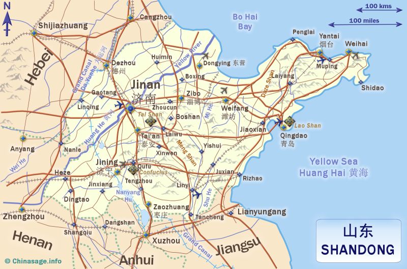 Map of Shandong,Shandong province map