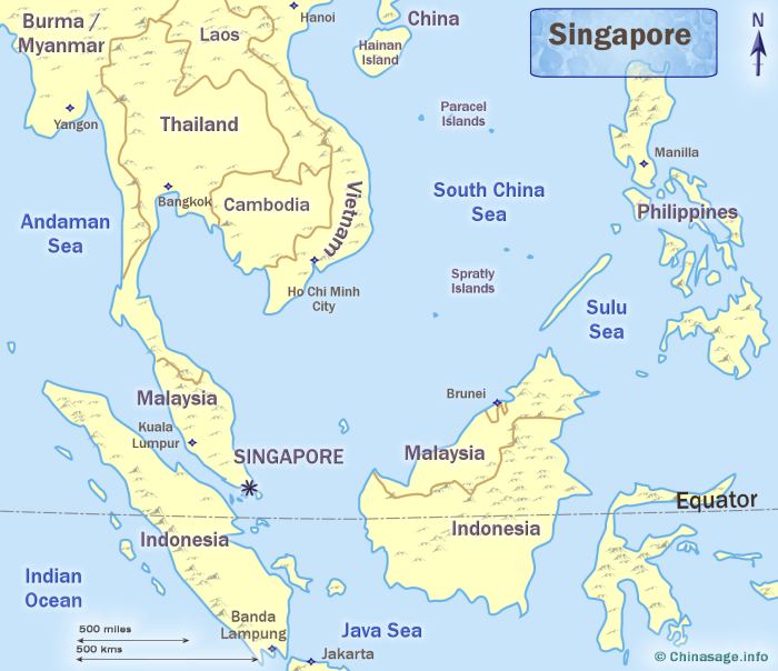Map of singapore